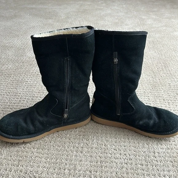 UGG Australia black vintage boots with zipper - 8 - Picture 2 of 8